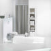 SHOWER CURTAIN 180 x 200 CM SOLID PEVA VITAMINE SDB LIGHT GREY