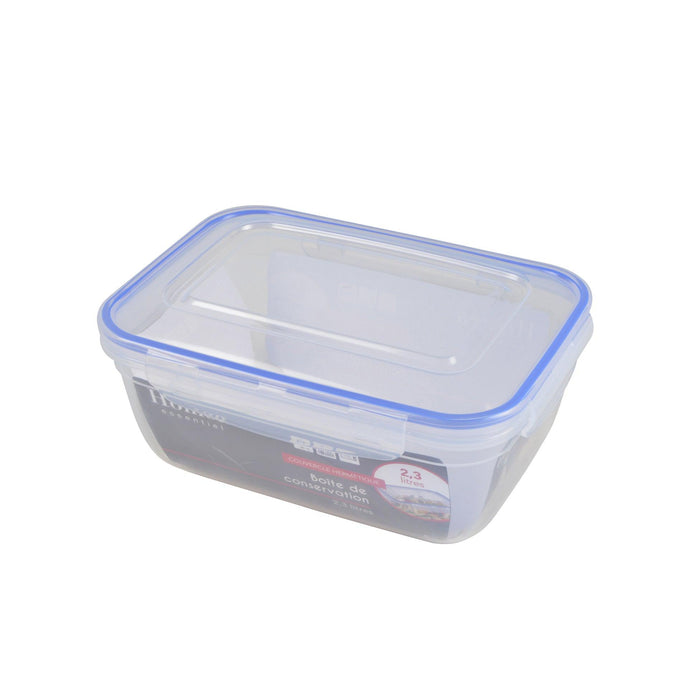 SEALED BOX RECTANGLE WITH CLIPS 2.3L 23*17*H10.5CM