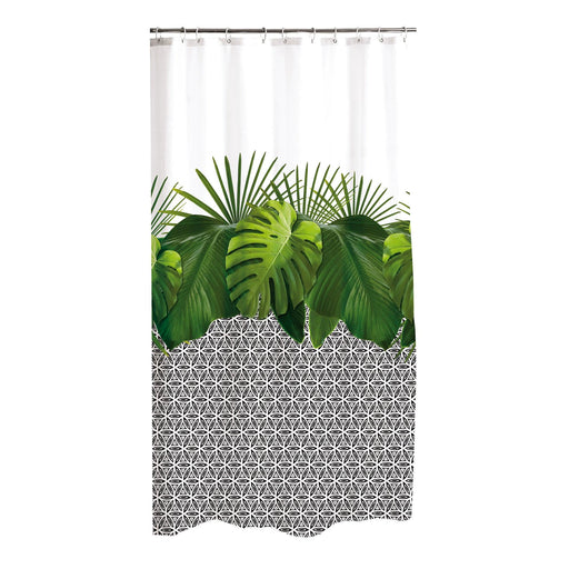 POLYESTER SHOWER CURTAIN 180*H200CM GRAPHIC JUNGLE