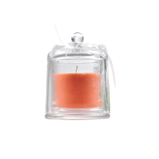 GLASS CANDLE D9*H12CM ESSENTIEL FRAGRANCE MANGO