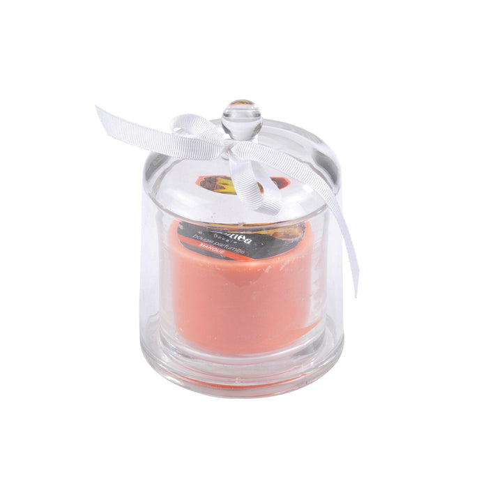 GLASS CANDLE D9*H12CM ESSENTIEL FRAGRANCE MANGO