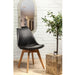 SCANDINAVIAN CHAIR BLACK PADDED PP SHELL