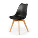 SCANDINAVIAN CHAIR BLACK PADDED PP SHELL