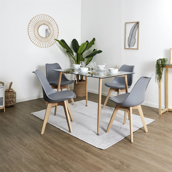 SCANDINAVIAN CHAIR UPHOLSTERY PP GREY