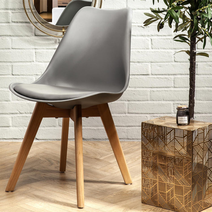 SCANDINAVIAN CHAIR UPHOLSTERY PP GREY