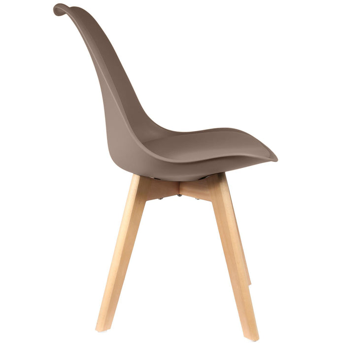 SCANDINAVIAN CHAIR UPHOLSTERED PP TAUPE