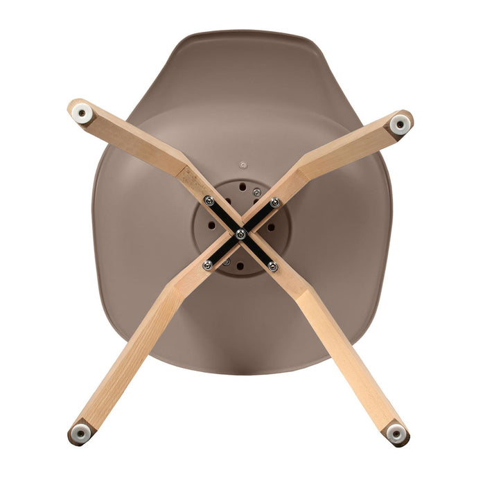 SCANDINAVIAN CHAIR UPHOLSTERED PP TAUPE