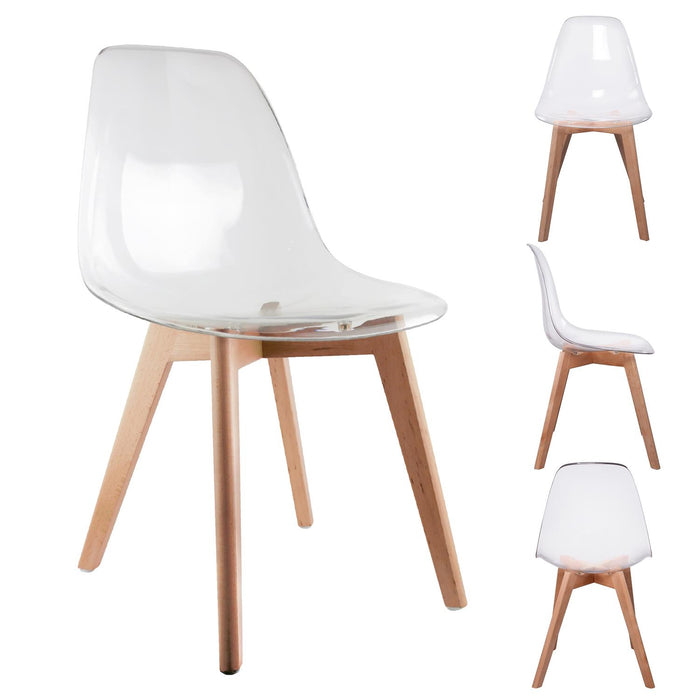 CLEAR SCANDINAVIAN CHAIR