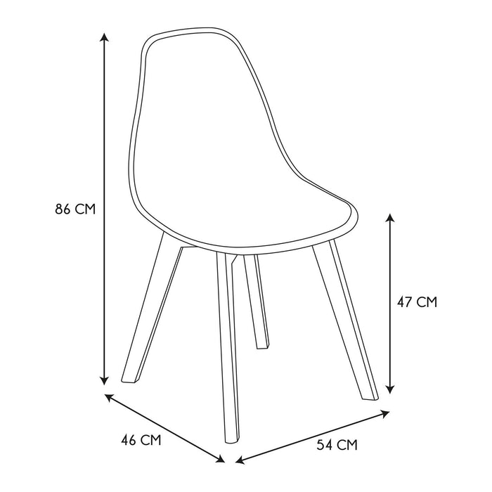 CLEAR SCANDINAVIAN CHAIR
