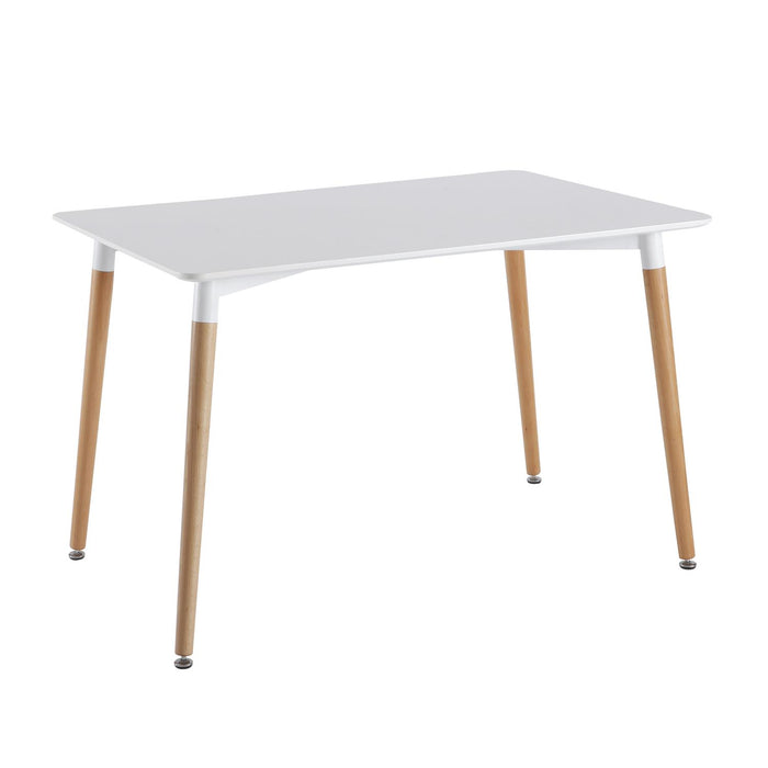 WHITE TABLE 115X75CM