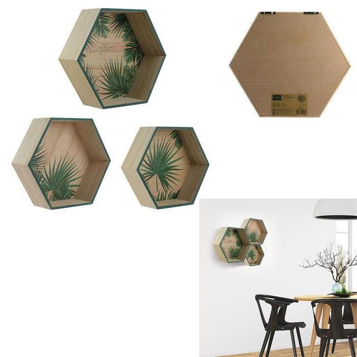 HEXAGONAL SHELF X3