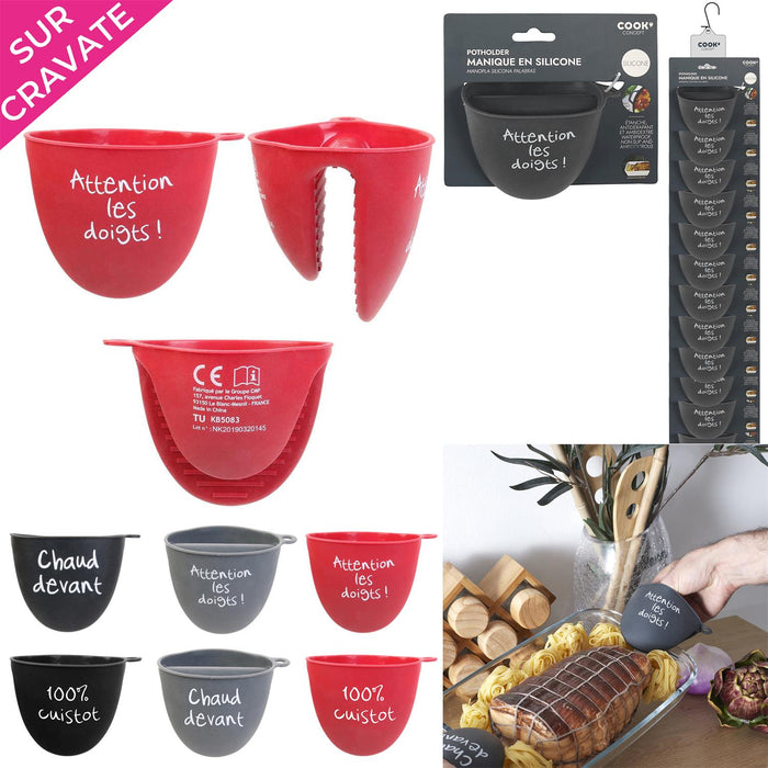 1 piece - SILICONE POTHOLDER - for color option contact us on 03 46 45 47