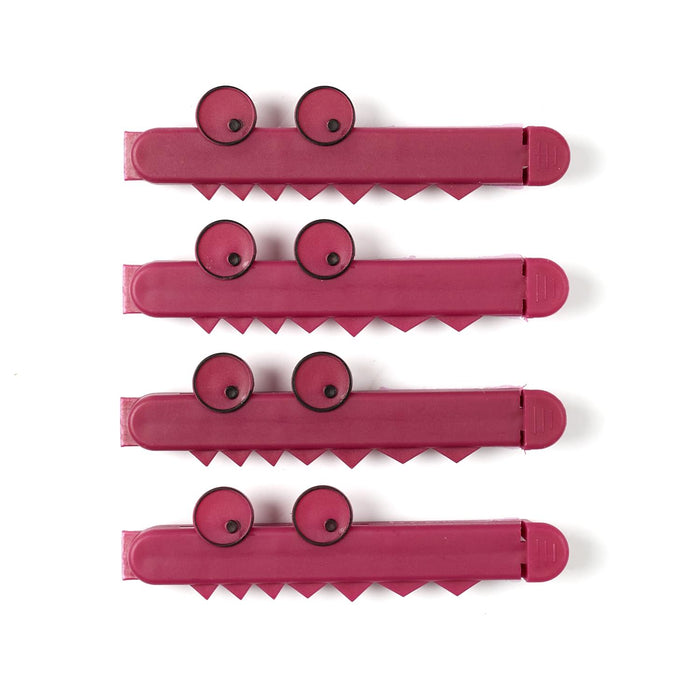 1 set - CROCODILE BAG CLIPS X4 - for color option contact us on 03 46 45 47