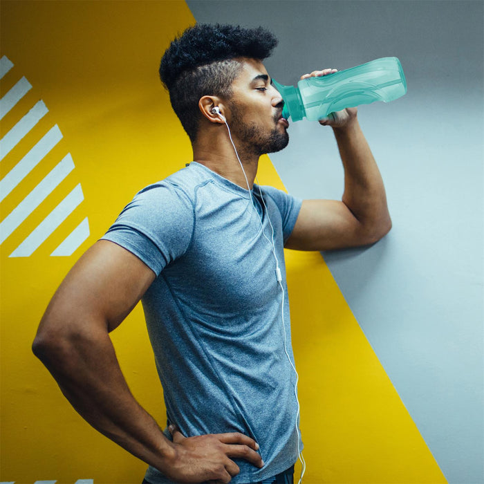 1 piece - SPORT BOTTLE WITH STRAW CAP 900ML - for color option contact us on 03 46 45 47