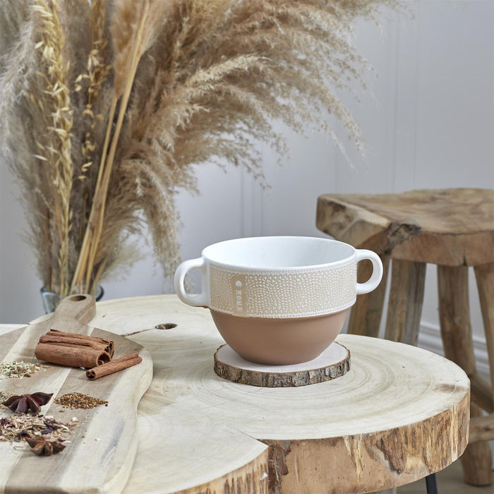 1 piece - SOUP BOWL WITH 50CL HANDLES - for color option contact us on 03 46 45 47