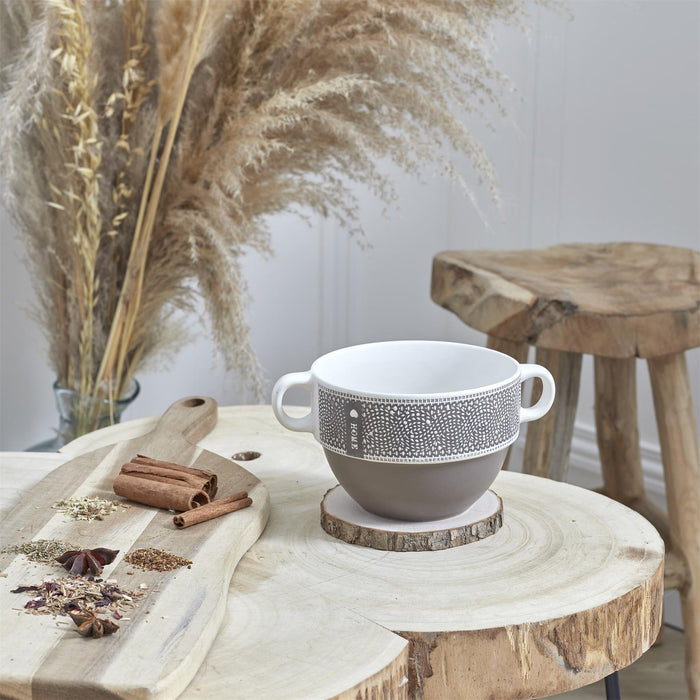 1 piece - SOUP BOWL WITH 50CL HANDLES - for color option contact us on 03 46 45 47