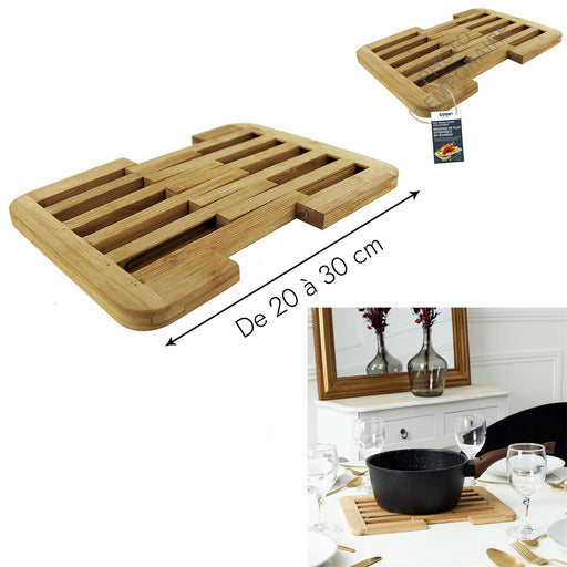 BAMBOO EXTENDABLE TABLE MAT 2030 CM