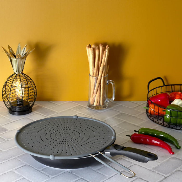 1 piece - SPLATTER GUARD  SILICONE 32CM - for color option contact us on 03 46 45 47