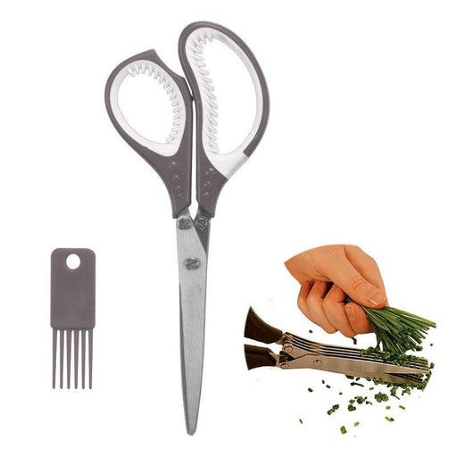 HERB SCISSORS 5 BLADES+ COMB EM