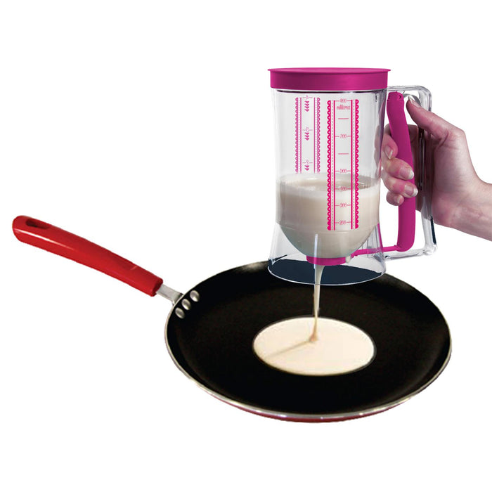 1 piece - CAKE BATTER POURER WITH VALVE 900ML - for color option contact us on 03 46 45 47