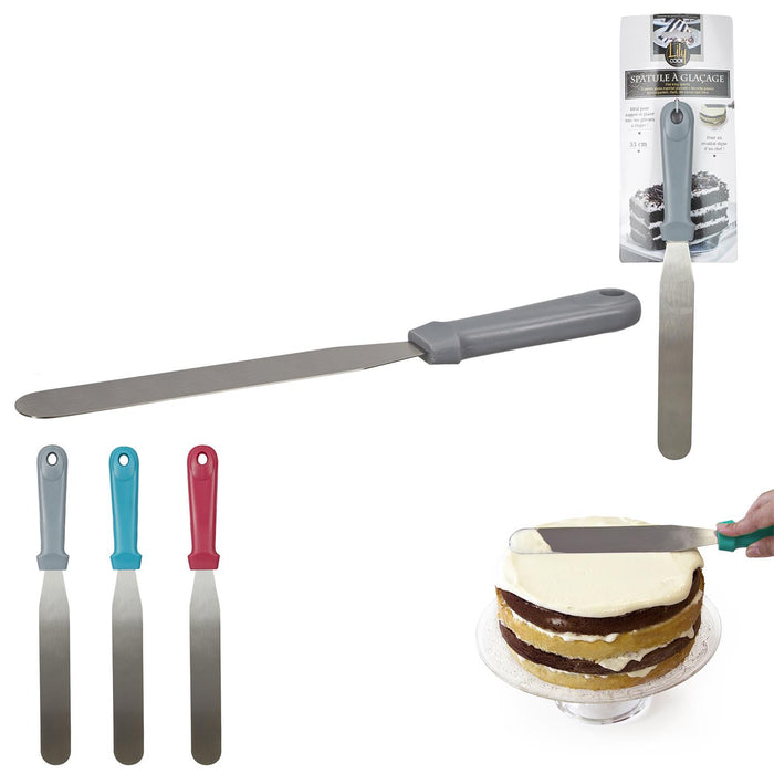 1 piece - FLAT SPATULA FOR GENOISE GLAZING 3 COLOURS - for color option contact us on 03 46 45 47
