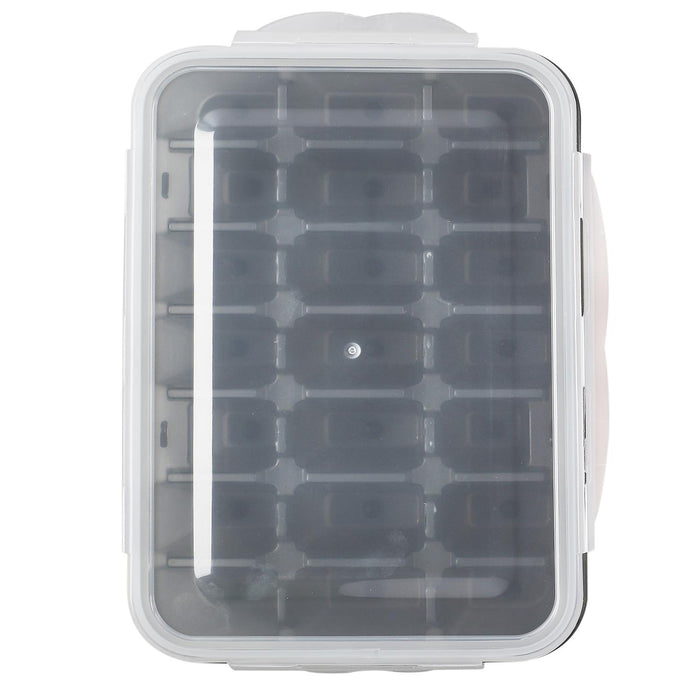 1 piece - ICE CUBE TRAY X21 + AIRTIGHT LID - for color option contact us on 03 46 45 47