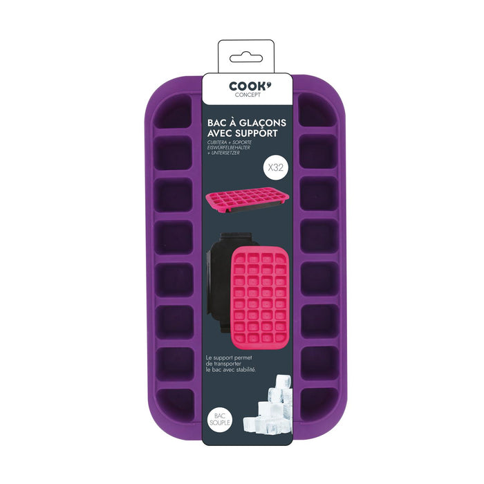 1 piece - 32 SLOT ICE CUBE TRAY + STAND - for color option contact us on 03 46 45 47