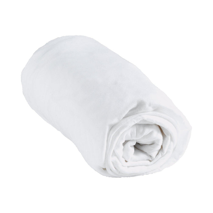 JERSEY WHITE FITTED SHEET 100% COTON 60*120CM