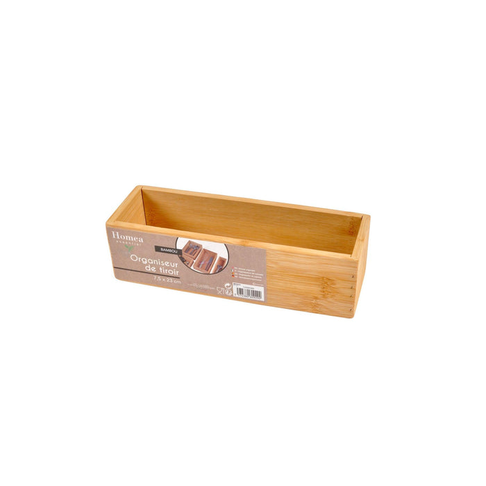 DRAWER ORGANIZER BAMBOO 23x7,5xH6,5CM