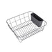 METAL DRAINER WITH CUTLERY HOLDER 36,5x33xH.13,5CM MATT ANTHRACITE