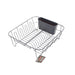 METAL DRAINER WITH CUTLERY HOLDER 36,5x33xH.13,5CM MATT ANTHRACITE