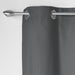 CURTAIN WITH EYELETS 140 x 240 CM PLAIN COTTON PANAMA SLATE GREY