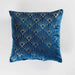 CUSHION 40 x 40 CM GOLD PRINTED VELVET GRAPHIGOLD BLUE