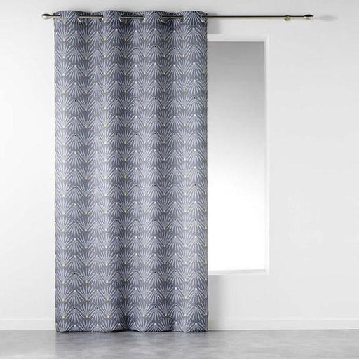 CURTAIN WITH EYELETS 140 x 260 CM PRINTED POLYESTER EVY SIDE GREY