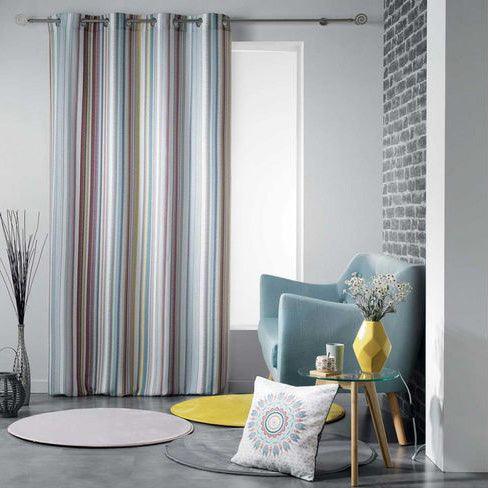 CURTAIN WITH EYELETS 140 x 260 CM PRINTED POLYESTER CALY