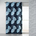 CURTAIN WITH EYELETS 140 x 240 CM PRINTED COTTON AZUR LEAF BLUE