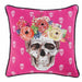 VAC. REMOV. PIPING COVER CUSH. 45 x 45 CM EMBROIDERED PRINTED COTTON FRIDA