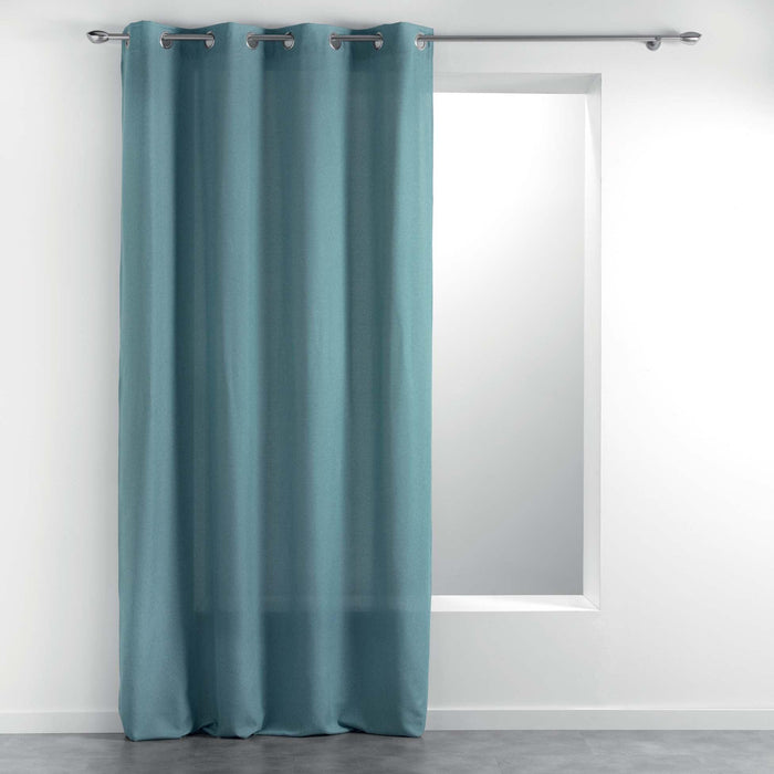 CURTAIN WITH EYELETS 140 x 280 CM PLAIN WOVEN MELIANE BLUE