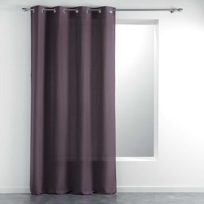 CURTAIN WITH EYELETS 140 x 280 CM PLAIN WOVEN MELIANE PURPLE