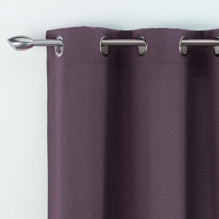 CURTAIN WITH EYELETS 140 x 280 CM PLAIN WOVEN MELIANE PURPLE