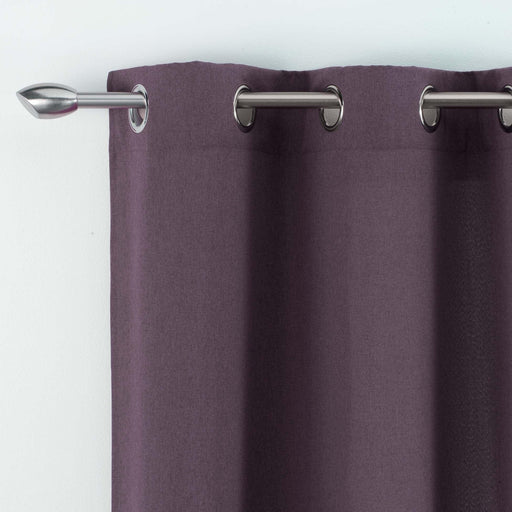 CURTAIN WITH EYELETS 140 x 280 CM PLAIN WOVEN MELIANE PURPLE