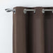 CURTAIN WITH EYELETS 140 x 280 CM PLAIN WOVEN MELIANE HAZELNUT