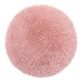 ROUND MAT 90 CM MOCK FUR METALLIC YARN QUEENY PINK