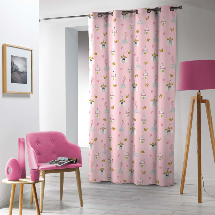 CURTAIN WITH EYELETS 140 x 240 CM PRINTED MICROFIBRE HERMINE