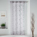 NET CURTAIN WITH EYELETS 130x240 VOILE SABLE METALLIC PRINTED SAMBA GREY/SILVER