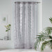 NET CURTAIN WITH EYELETS 130x240 VOILE SABLE METALLIC PRINTED KOLZA GREY/SILVER