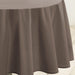 ROUND TABLECLOTH 180 CM PLAIN POLYESTER ESSENTIEL TAUPE