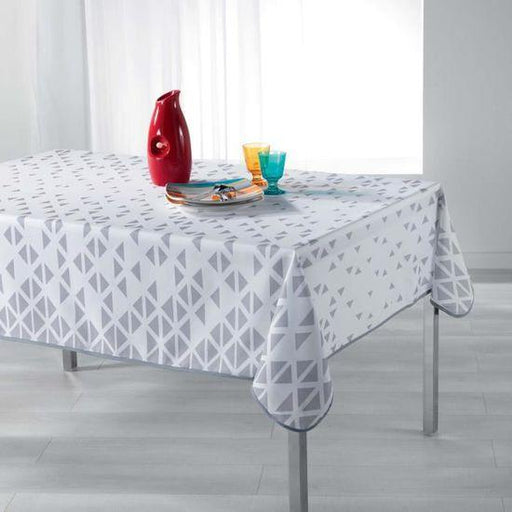 RECTANGLE TABLECLOTH 150 x 240 CM PRINTED POLYESTER VALINA WHITE