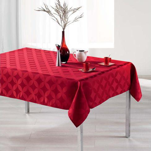 RECTANGLE TABLECLOTH 140 x 250 CM JACQUARD TIVOLINA RED