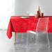 RECTANGLE TABLECLOTH 140 x 300 CM JACQUARD METALLIC THREADING ARTIFICE RED GOLD